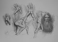 Michael Hensley Drawings, Figure Groups 22